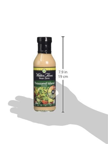 Walden Farms Thousand Island Dressing – Calorie-Free, Gluten-Free, Low Carb, Keto-Friendly, Sugar-Free, Fat-Free, Dairy-Free Creamy Thousand Island Flavor – 6-Pack, 12 oz Bottles