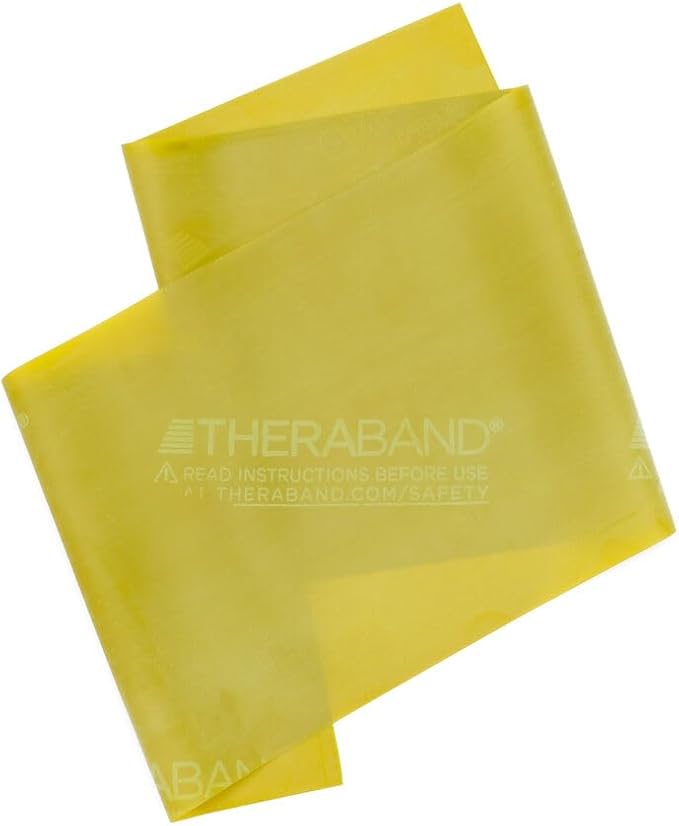 THERABAND Resistance Bands, 50 Yard Roll Professional Latex Elastic Fitness Band For Upper & Lower Body & Core Exercise, Physical Therapy, Pilates, Yoga, Stretching, Home Workouts, & Rehab