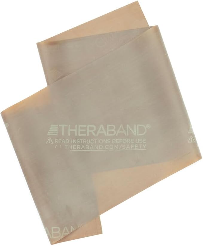 THERABAND Resistance Bands, 50 Yard Roll Professional Latex Elastic Fitness Band For Upper & Lower Body & Core Exercise, Physical Therapy, Pilates, Yoga, Stretching, Home Workouts, & Rehab