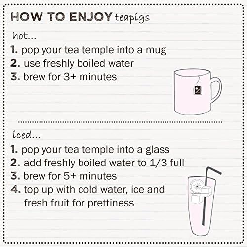 Teapigs Green Tea With Mint, Tea Bags Made With Whole Leaves, caffeine-free, natural ingredients (1 Pack of 50 Teabags)