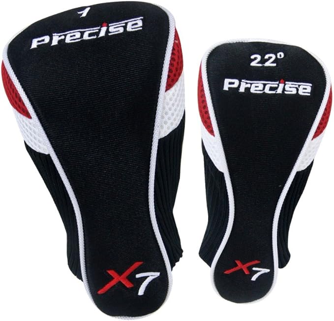 Precise X7 Kids Golf Clubs Set for Ages 3-5, 6-8, 9-12 | Right/Left Hand Girls & Boys Golf Clubs with Lightweight Graphite Shafts, Hybrid & Stand Bag