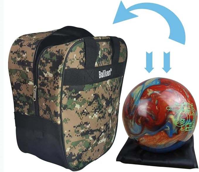 WALIKEN Bowling Single Tote Bag, Durable, Compact, and Stylish Durability Easy to Carry Holds One bowling ball
