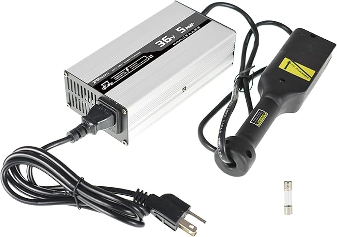 36V 5A Smart Golf Cart Battery Charger for Lead-Acid Batteries with EZGO-TXT Plug - 4-Stage Charging Technology, Fast & Safe Charging