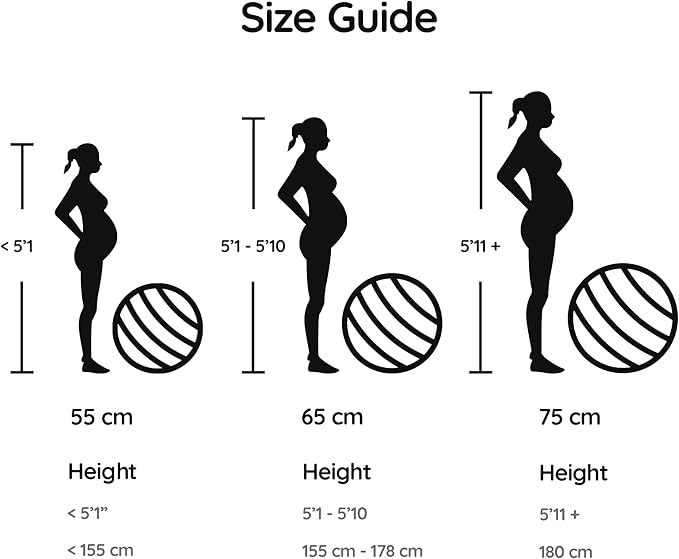 BABYGO® Birthing Ball for Pregnancy & Labor + Our Award Winning Book - Exercise, Birth & Recovery Plan, 5X Stronger Than a Yoga Ball with Eco Friendly Material