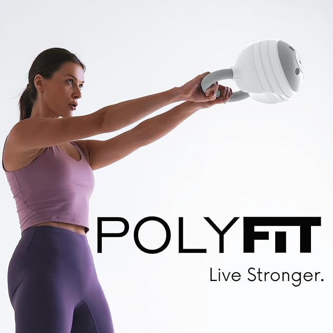 Polyfit Adjustable Kettlebell Set | 30/40/50 lbs | Kettlebell Weights for Home Gym