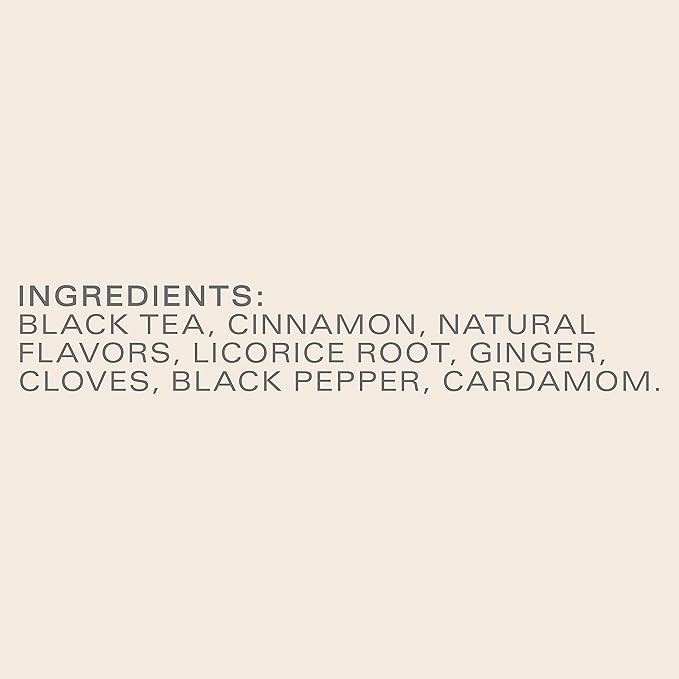 TAZO Pumpkin Spice Chai Tea Bags, Black Tea, Holiday Gift For Tea Lovers, 20ct (6pk)