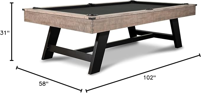 Nixon Billiards - Hunter Slate Billiard Pool Table(Metal Leg) - Antique - 7 FT and 8 FT - White Glove Installation