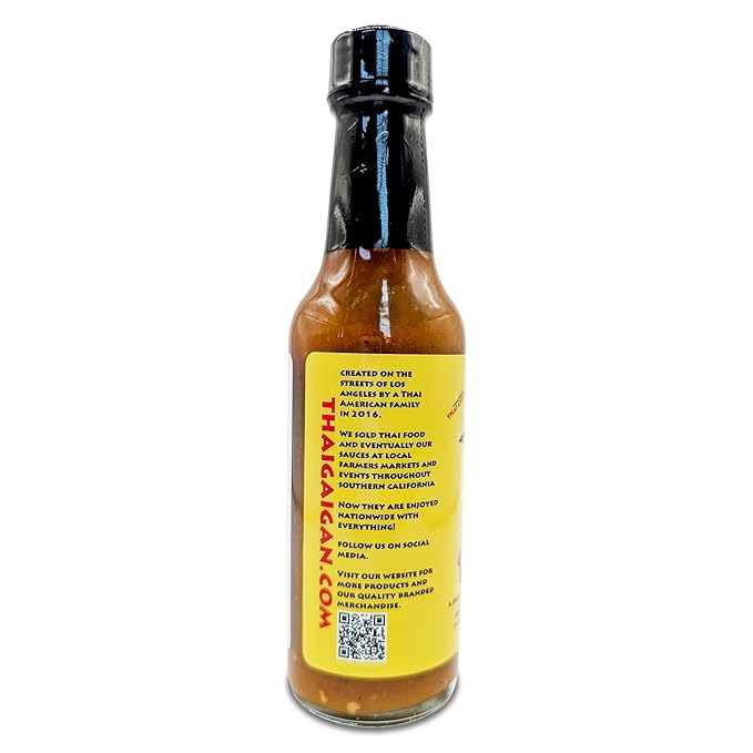 GaiGan - Tom Yum Hot Sauce/Soup Mix, Low-Calorie Thai Chili Hot Sauce Dip & Glaze, All Natural Gluten Free Vegan Condiments with Low Sodium & No Preservatives, 150 mL