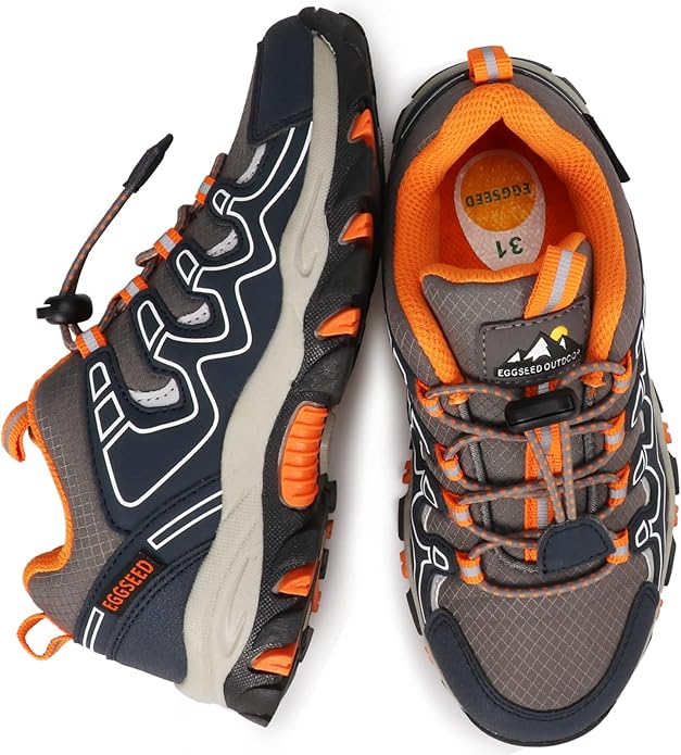 UOVO Boys Girls Kids Sneakers Hiking Running Outdoor Walking Tennis Shoes Waterproof Non Slip Fashion Sneakers(Little/Big Kids
