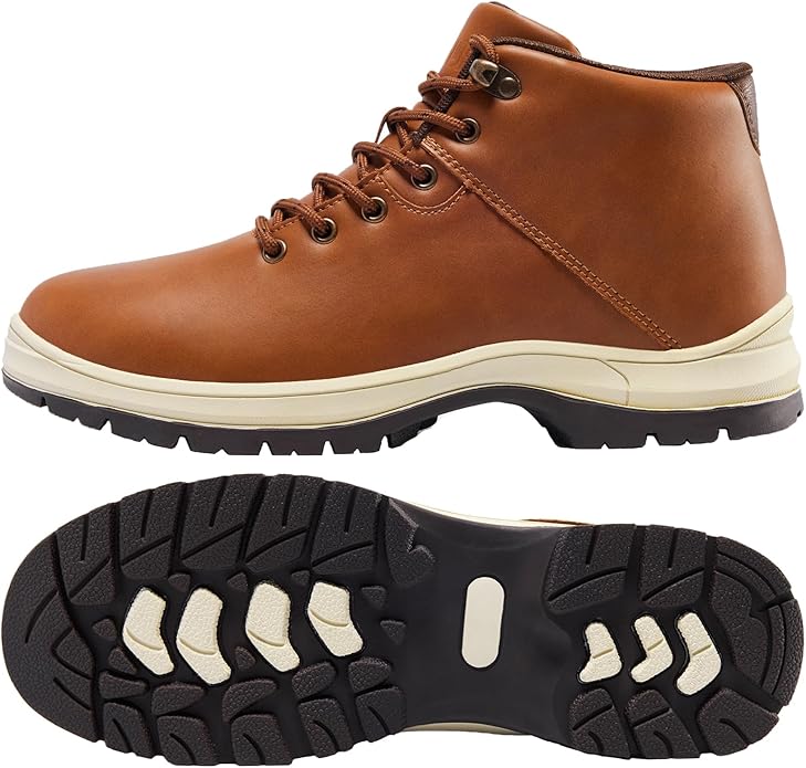 Mens Lightweight Hiking Boots Water Resistant Mid Ankle Work Casual Hiker Trekking Outdoor Boots Anti Slip Hiking Shoes