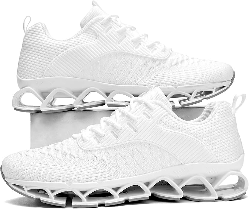 Men's Slip on Walking Running Shoes Blade Tennis Casual Fashion Sneakers Comfort Non Slip Work Sport Athletic Trainer
