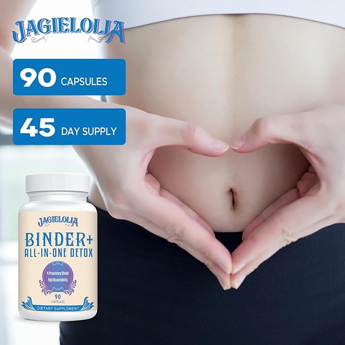 All-In-One Detox Binder Supplement 1500 MG - High Bioavailability, Liver Gut Detox Cleanse with Activated Charcoal, Zeolite & Bentonite Clay for Toxins, Liver, Digestive, 900 Vegan Capsules