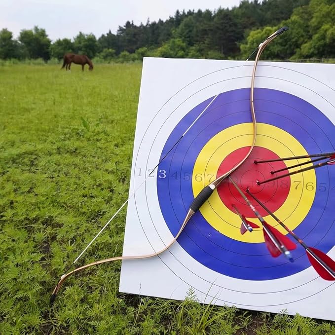 AF Archery Tatar Recurve Bow, 54" Traditional Laminated Horse Bow for Mounted Archery and Precision Shooting Longbow Left Right Hand