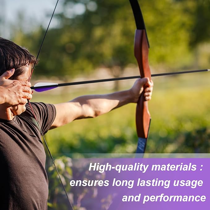 24 Pcs 31.5 Inch Arrows for Compound Bow Hunting Arrows Carbon Arrows with 3 Inch Plastic Arrow Feathers and Removable Tips 500-600 Spine Archery Target Arrows for Recurve Bow