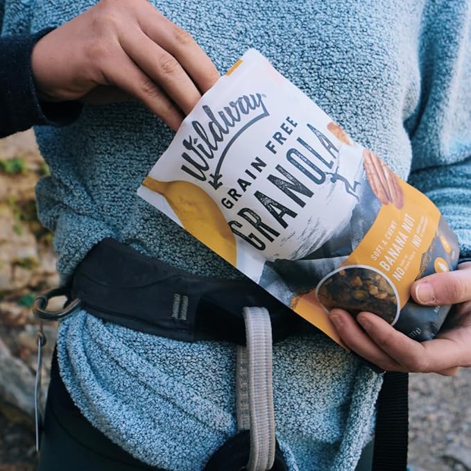 Wildway Keto Granola | Apple Cinnamon | Grain-Free, Certified Gluten-Free Cereal | Vegan, Low Carb | No Sugar Added | Paleo-Friendly | Non-GMO Fruit & Nut Clusters | Nutrient-Rich Snack | 8 oz, 6 Pack