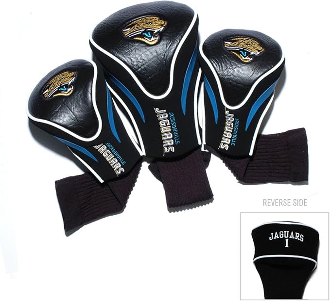 Team Golf NFL Numbered 1, 3, & X, Fits Oversized Drivers, Utility, Rescue & Fairway Clubs, Velour Lined for Extra Club Protection