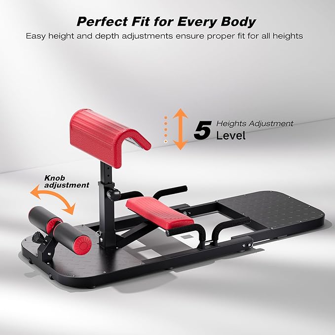 Hip Thrust & Squat Machine for Home – Multi-Function Glute Builder, Leg & Core Strengthening Equipment – Adjustable Sissy Squat, Hip Thrusts, Squat Assist Machine for Home Gym