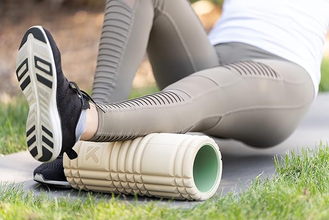 TriggerPoint Grid 1.0 Foam Roller - 13" Multi-Density Massage Roller for Deep Tissue & Muscle Recovery - Relieves Tight, Sore Muscles & Kinks, Improves Mobility & Circulation - Targets Key Body Parts