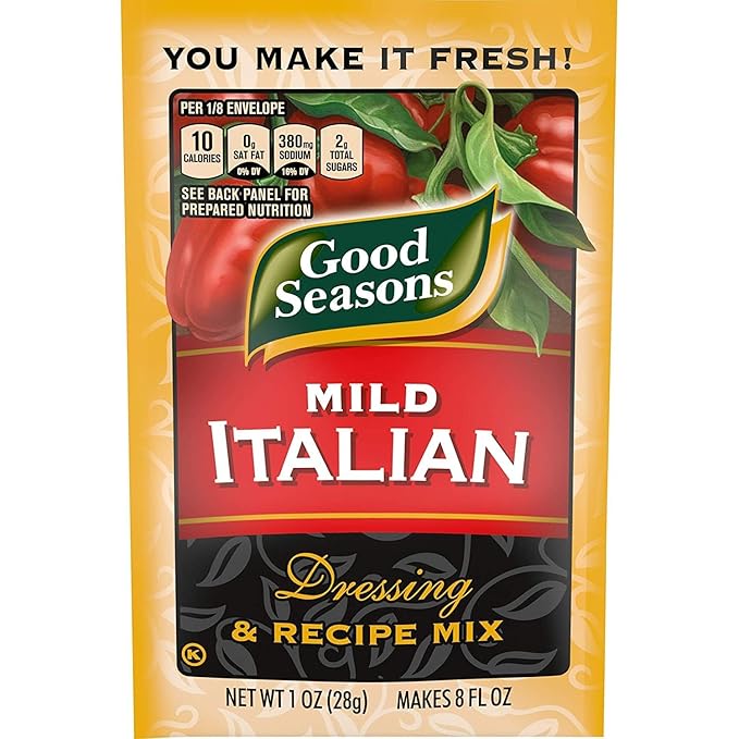 Good Seasons Garlic & Herb Dressing & Recipe Mix (6 CT) + Mild Italian Dressing and Recipe Mix (6 CT) (Variety Pack)