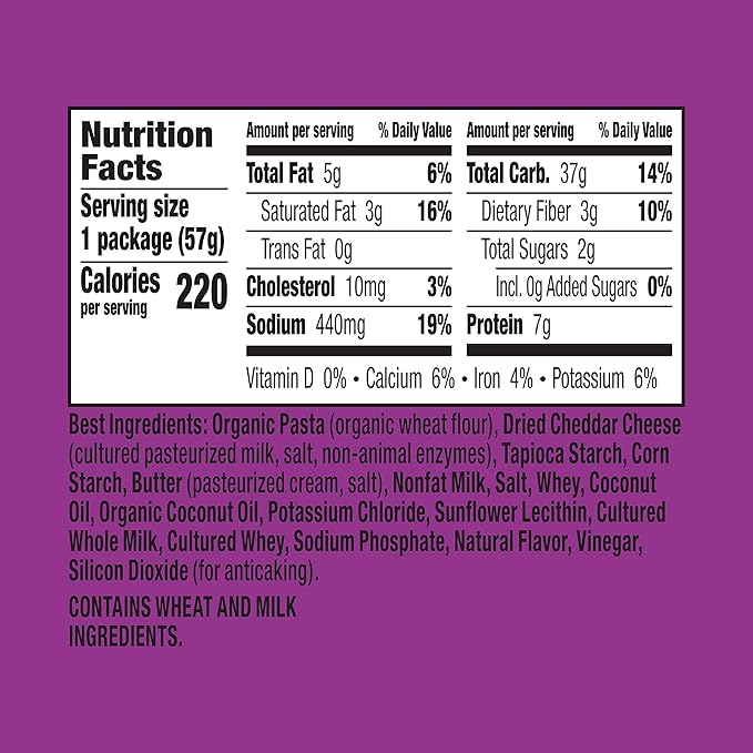 Annie's Organic White Cheddar Macaroni and Cheese, Microwavable Cup, 2.01 oz (Pack of 12)