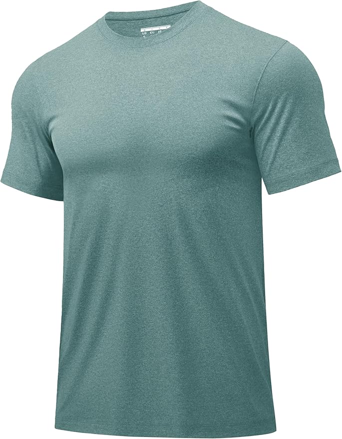 MAGCOMSEN Men's Dry Fit Workout Shirts Short Sleeve Tee Shirts Moisture Wicking Athletic Running Performence Tshirts