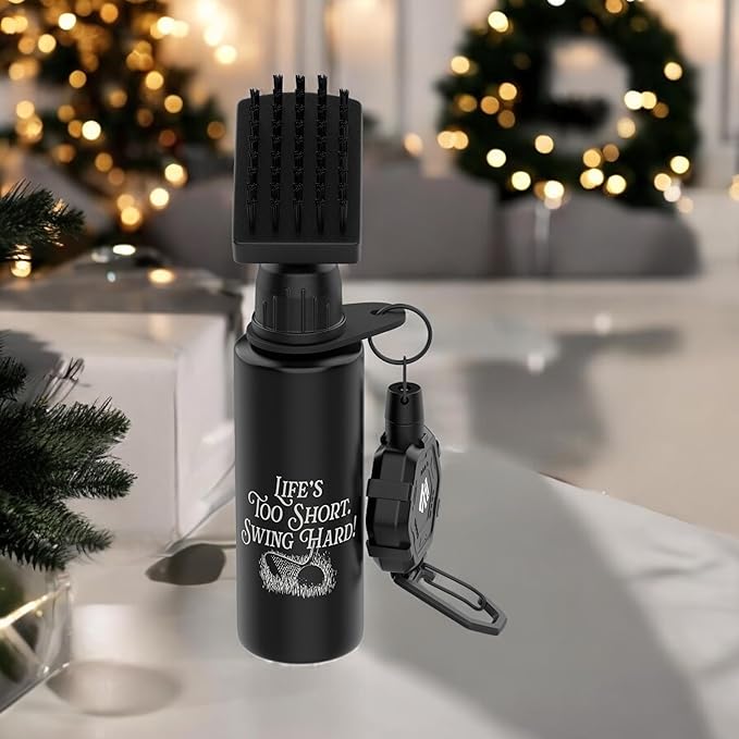 Premium Golf Club Cleaner with Anti-Sag Reel and Integrated Water Bottle - Golf Accessories for Men and Women - Essential Golf Club Brush for Golfer