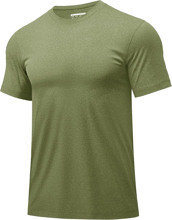 MAGCOMSEN Men's Dry Fit Workout Shirts Short Sleeve Tee Shirts Moisture Wicking Athletic Running Performence Tshirts