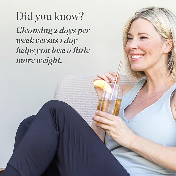 Isagenix Cleanse for Life - Powder Supplement for Cleanse Drink with No Laxatives or Diuretics - Support Metabolism with Vitamin B12 & Niacin -Peach Mango -3.4 Oz (16 Servings)