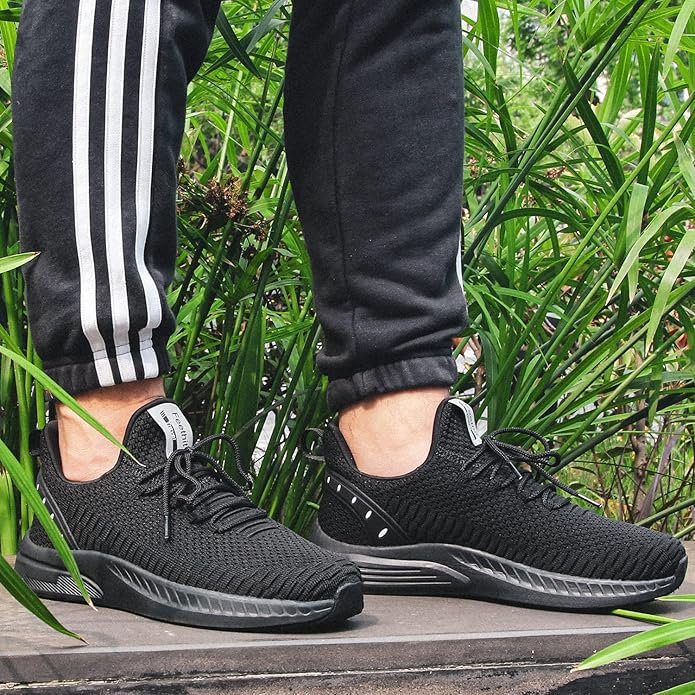 Feethit Mens Slip On Walking Shoes Blade Tennis Shoes Non Slip Running Shoes Lightweight Workout Shoes Breathable Mesh Fashion Sneakers