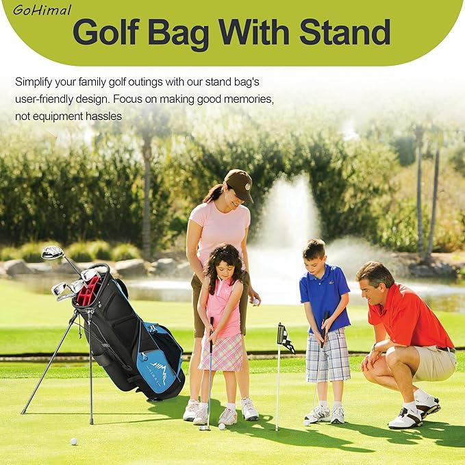 14 Way Golf Stand Bag, Golf Bags for Men with Stand, Top Dividers Ergonomic with 10 Pockets