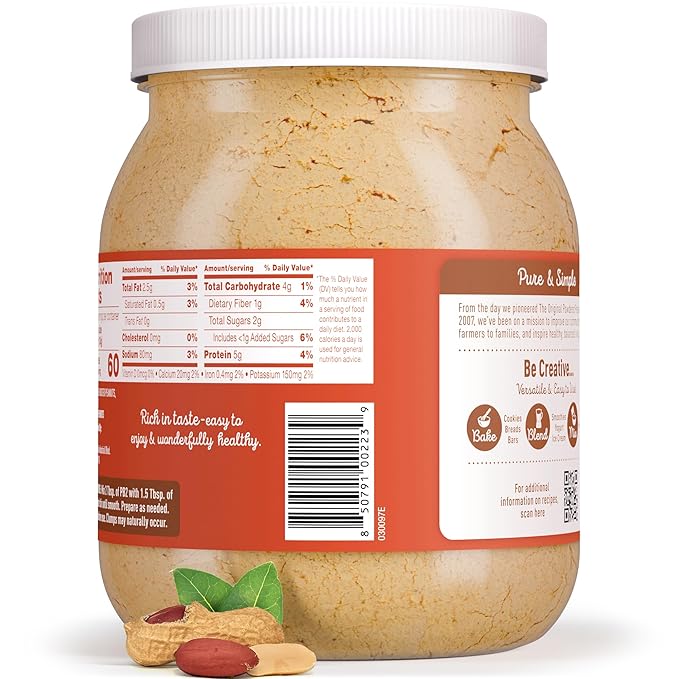 PB2 Crunchy Powdered Peanut Butter - Peanut Butter Powder with Small Crunchy Peanut Pieces
