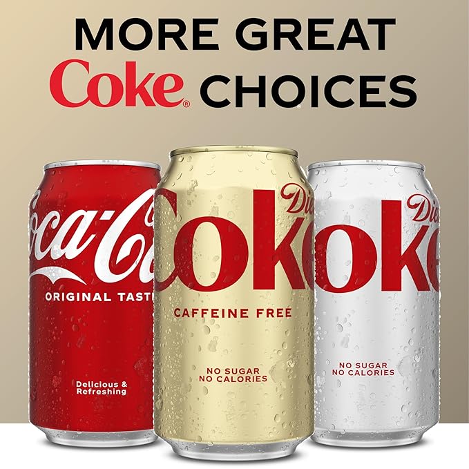 Diet Coke Caffeine Free Soda, 12 fl oz, 12 Pack (Package May Vary)