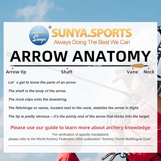 SUNYA 12-Pack 30 Inch Carbon Arrows Spine 500 or 400 for 40-60 LBS Bows|Switch to Recurve/Compound Modes, Anti-Loose O-Ring & TPU Vanes for Hunting/Target Practice