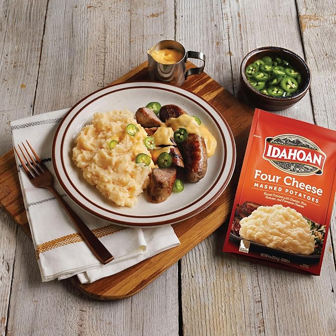 Idahoan Four Cheese Mashed Potatoes, 4 Oz