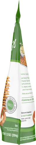 Snack Factory Garlic Parmesan Pretzel Crisps, 7.2 OZ Resealable Bag (Pack of 2)