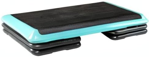 The Original STEP Exercise Step Platform, Health Club Size Stepper for Exercise at Home with 4 Stackable Risers for Height Adjustments
