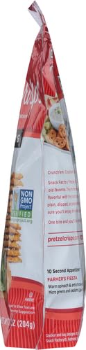 Snack Factory Everything Pretzel Crisps, Non-GMO, 7.2 OZ Resealable Bag (Pack of 2)