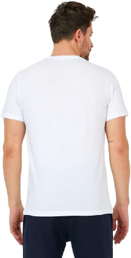 Men's Short Sleeve Crewneck T-Shirt 100% Cotton - Classic Colors - Breathable Mesh Fabric - Ideal for Sports & Everyday Wear