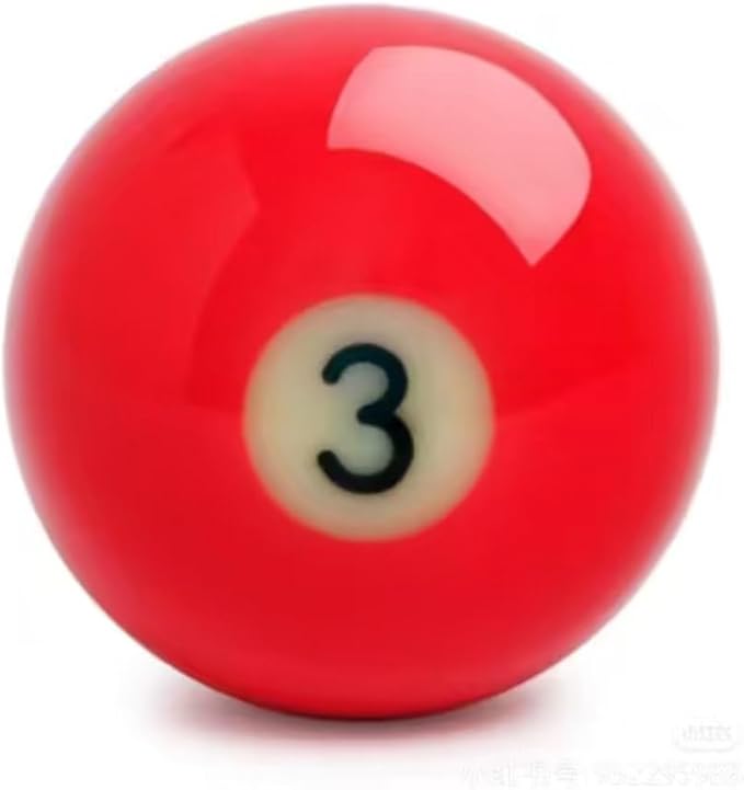 Replacement Billiards Ball, 2-1/4" Regulation Size, Object Balls with Cue Ball & Billiard #8 Ball, Standard Billiards Ball Accessories