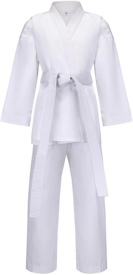 MSMAX Karate Gi for Kids Students Martial Arts Training Uniform with Belt for Judo and Karate Taekwondo Jiu Jitsu
