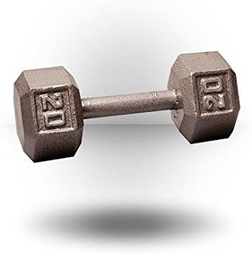 Body-Solid Cast Iron Hexagon Dumbbell, Hand Weights For Men and Women, Weight Dumbbells for Strength Training, Body Building Home Gym Training Gear