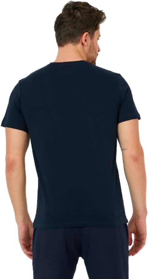 Men's Short Sleeve Crewneck T-Shirt 100% Cotton - Classic Colors - Breathable Mesh Fabric - Ideal for Sports & Everyday Wear
