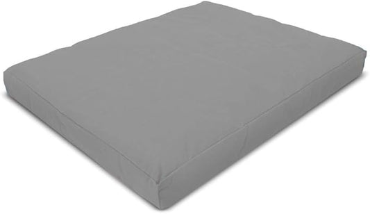 Bean Products Meditation Cushion - Zabuton Meditation Pillows for Sitting on Floor, Yoga Cushion, Cotton Yoga Pillow, Zen Kneeling Prayer Pad- Made in USA - Premium 32x26x3, Stone Gray