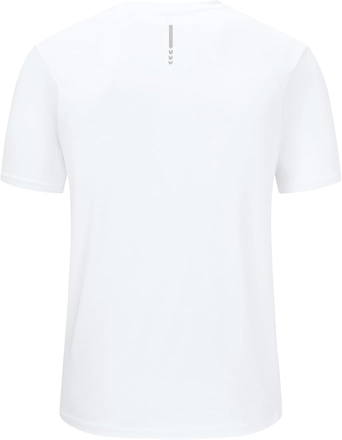 BGOWATU Men's Quick Dry Workout Athletic Shirts Lightweight Tennis Shirts for Men Running Gym Tops