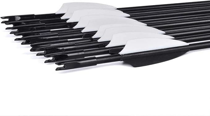 LWANO 28" Fiberglass Arrows - Archery Practice Target Arrows with Blunt Tips Durable Shaft for Youth Kids Children Beginners on Recurve&Long Bows(Pack of 12)