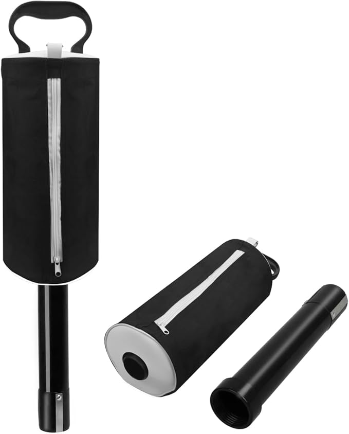 HOW TRUE Golf Ball Retriever, Portable Shag Bag Golf Ball Pick Up with Removable Plastic Tube, Pocket Shagger Storage