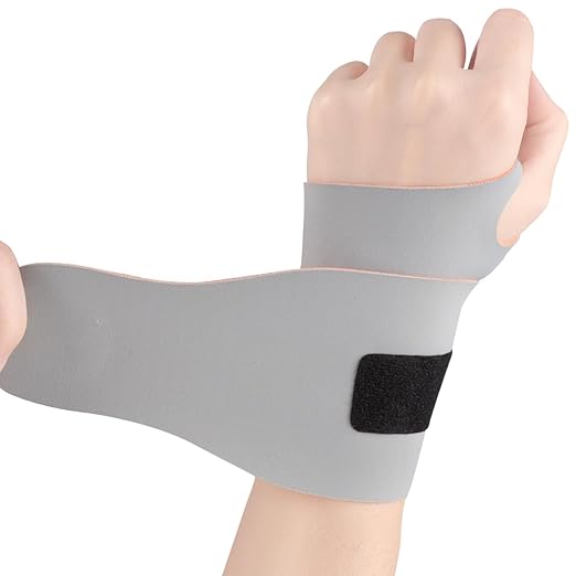 Wrist Brace Support for Carpal Tunnel Pain Relief, Ultra Thin Elastic for Tear, Ulnar Wrist wraps Repetitive Wrist Use Injury, Fit Left or Right Hand, Small and Medium Hands Sizes