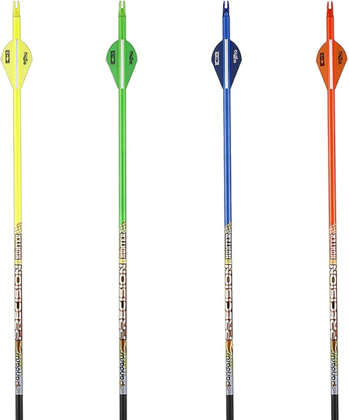 30/32" Inch ST0.006 Hunting Arrows for Compound & Recurve Bow,100% Carbon Archery Target Arrows with Removable Tips for Accurate Hunters & Bowhunters (Pack of 12)