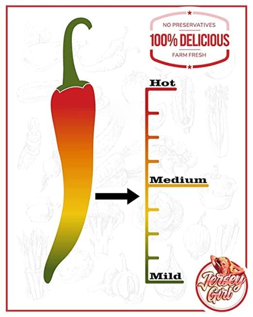 Jersey Girl Indian Masala Habanero Hot Sauce 5oz | Keto Friendly | No Added Salt, Naturally Sodium Free | Flavors of Curry, Coriander, & Cumin