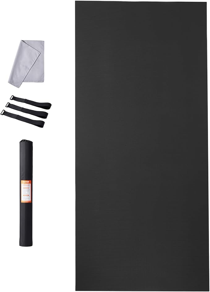 VEVOR Large Exercise Mat, Non Slip High Density Premium Yoga Mat, Exercise Yoga Mat for Men Women, Fitness & Exercise Mat with Bag & Carry Strap, for All Types of Home Yoga, Pilate & Floor Workout